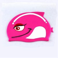 Customized printing silicone swim cap,rubber swim waterproof cap