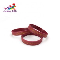 Custom Silicone Wrist Bands Merchandising Promotional Elastic Bracelets