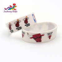 Custom Logo Silicone Bracelets, debossed Silicone Wristband,1 Inch Wide Silicone Bracelets