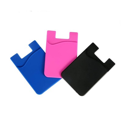 Popular rubber fashion style wallet,silicone mobile phone holder,good quality card holders wallets